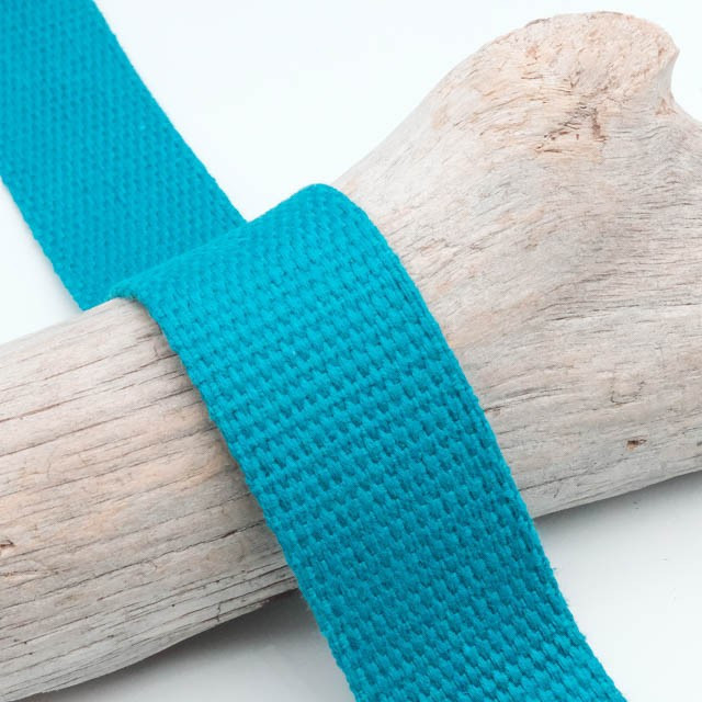 40mm Atlantic Blue Cotton Strap - Maison Klem